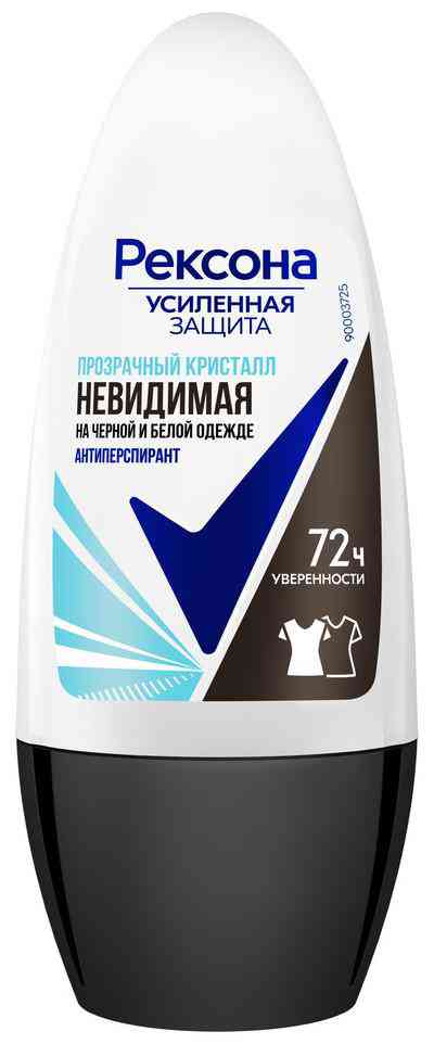 

Антиперспирант ролл Рексона Усиленная защита Прозрачный кристалл