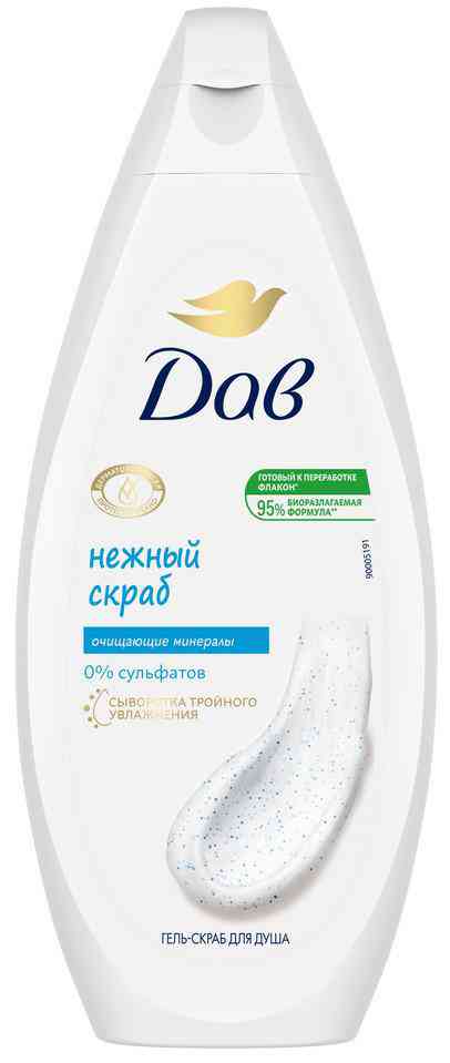 

Гель-скраб для душа Дав нежное обновление