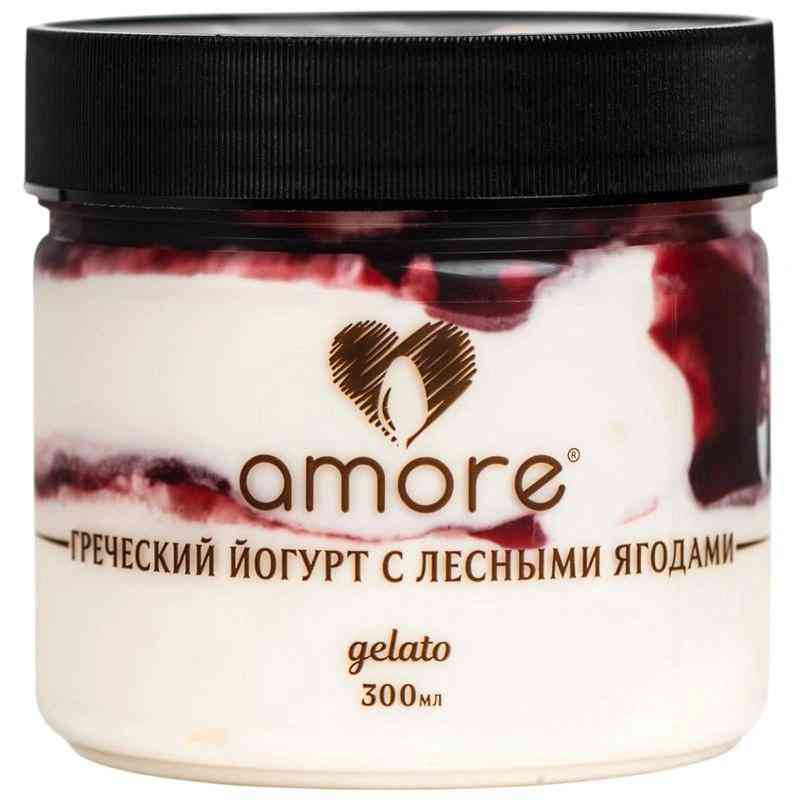 Мороженое Amore Греческий йогурт-лесные ягоды