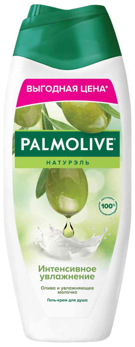 Крем-гель для душа Palmolive Натурэль интенсивное увлажнение олива-увлажняющее молочко 483₽