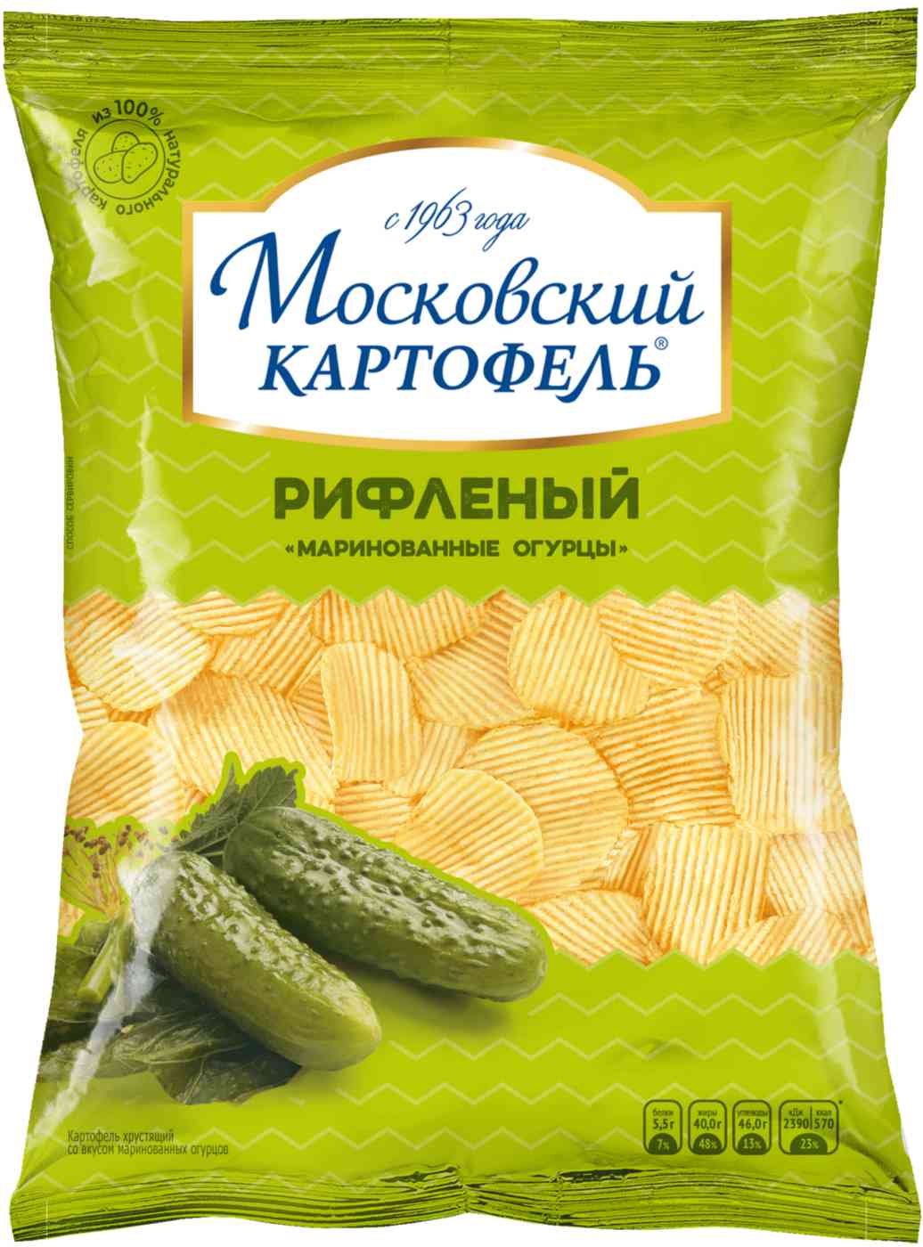 Чипсы картофельные рифленые Московский картофель