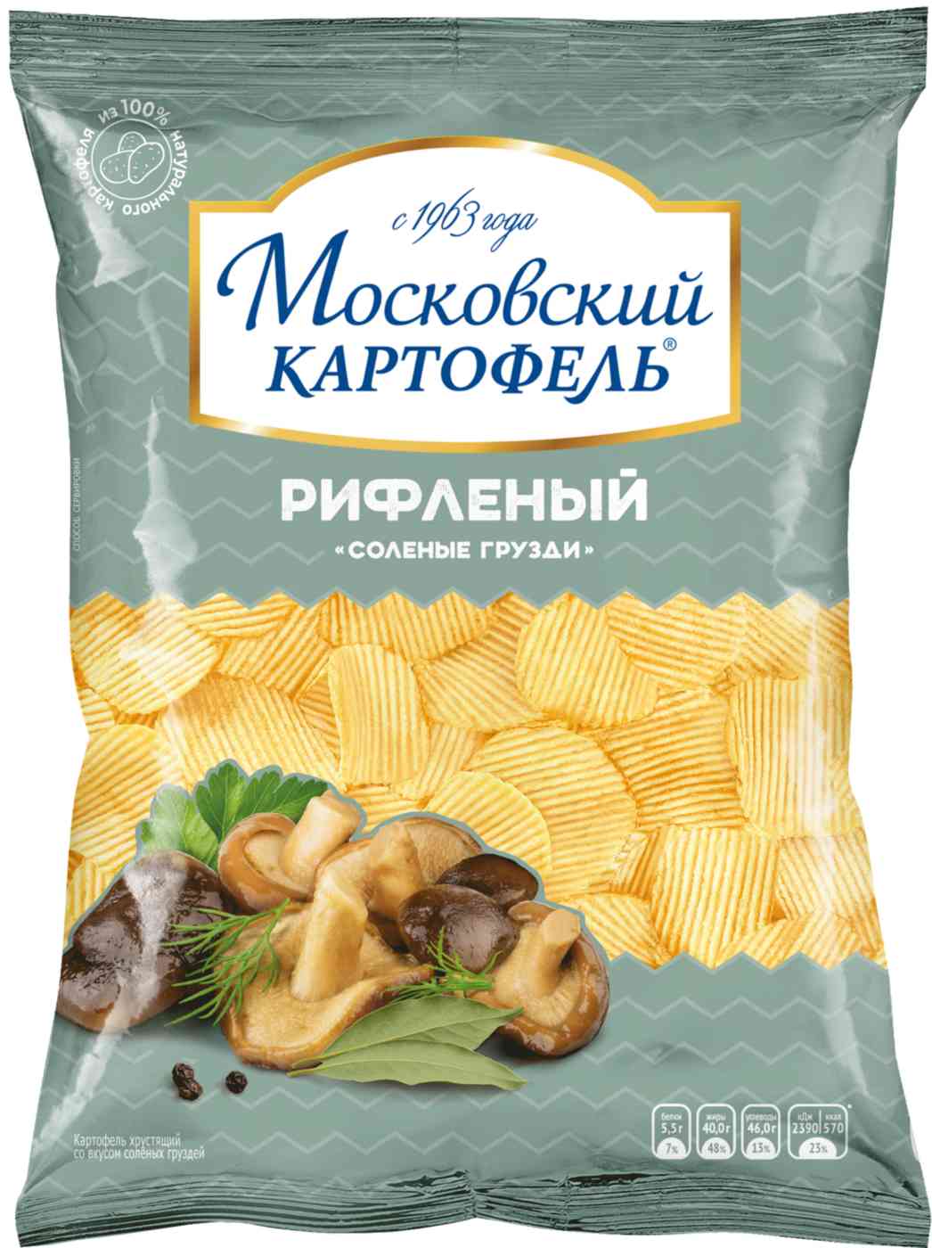 

Чипсы картофельные рифленые Московский картофель