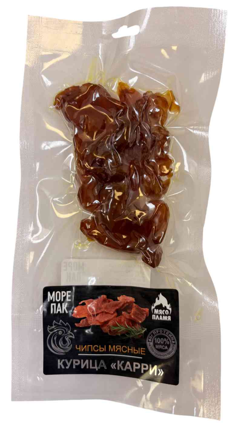 Чипсы мясные Патипро курица карри
