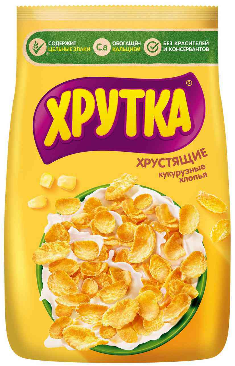 

Готовый завтрак Хрутка хлопья кукурузные