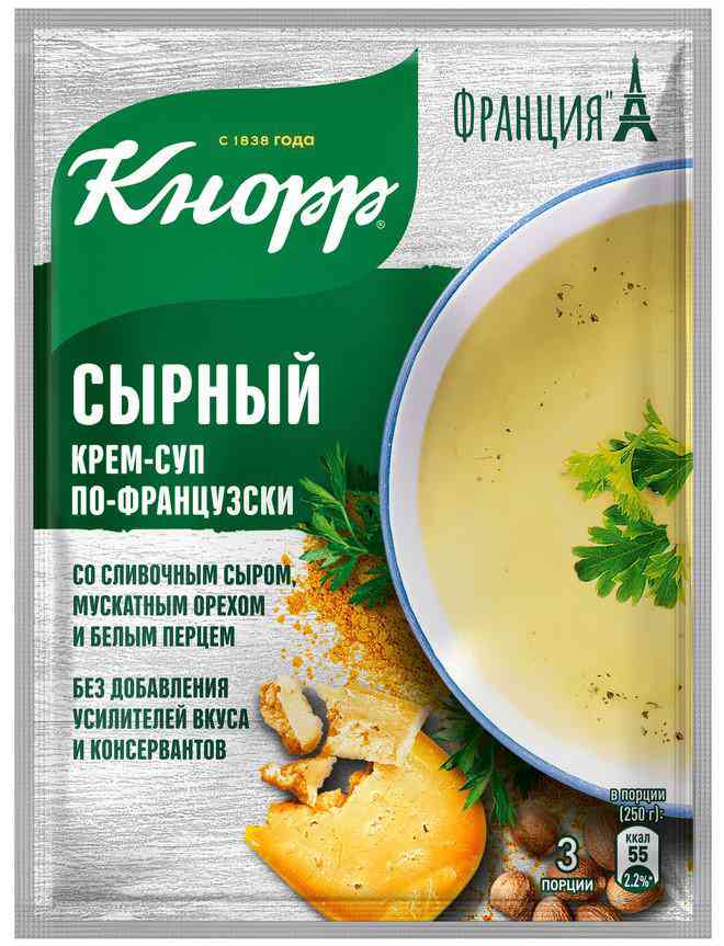 

Крем-суп сырный по-французски Кнорр