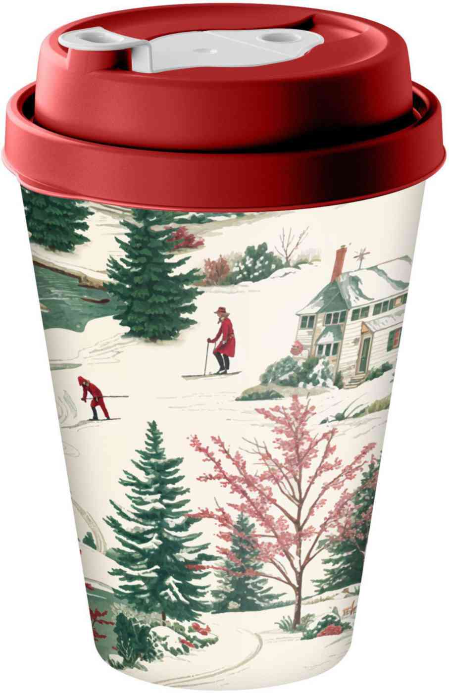 

Термостакан с декором с клапаном Игрушки, рисунок в ассортименте, цвет красный