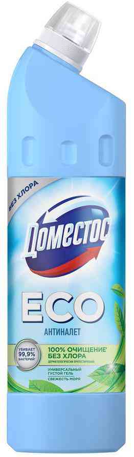 

Чистящий гель универсальный Доместос Eco Антиналет Свежесть моря