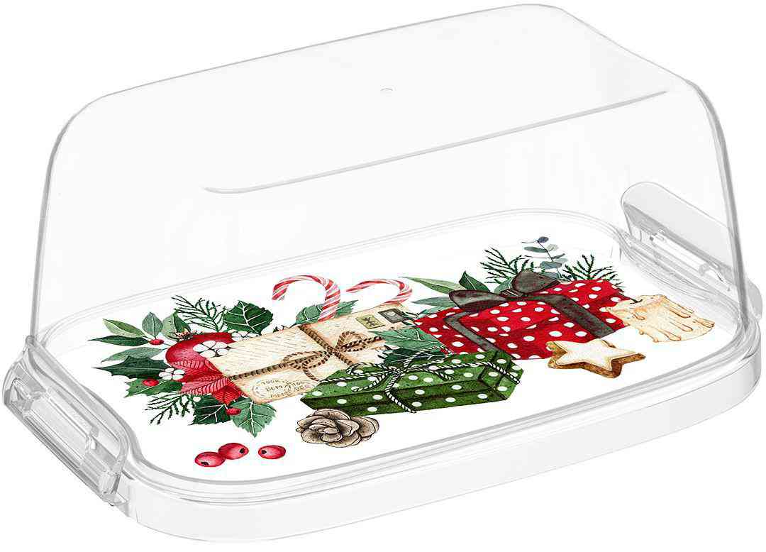 

Масленка Bergamo с декором Игрушки, цвет прозрачный