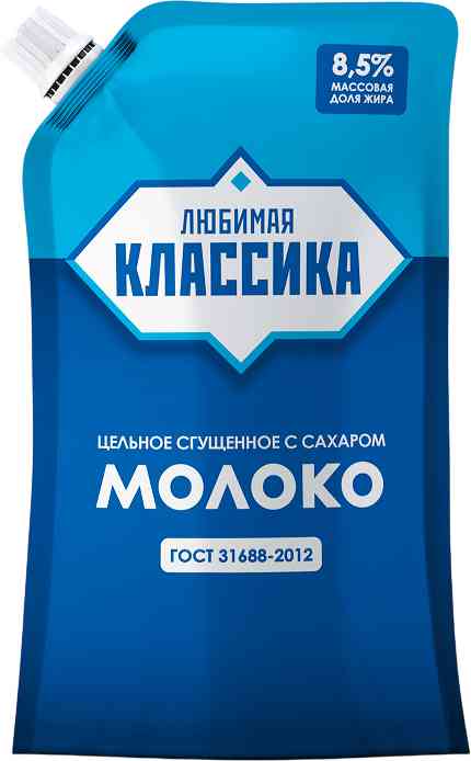 

Молоко сгущённое цельное Любимая классика