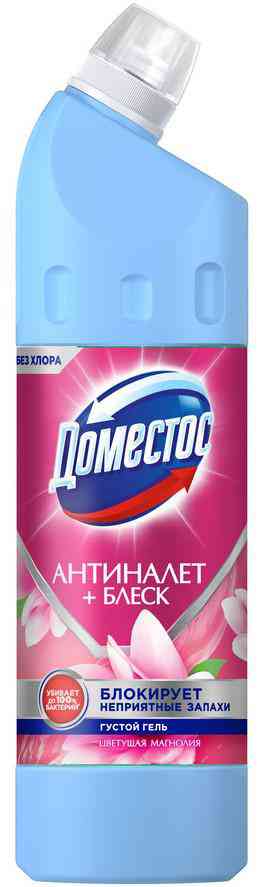 

Чистящий гель Доместос Антиналет + Блеск Цветущая магнолия