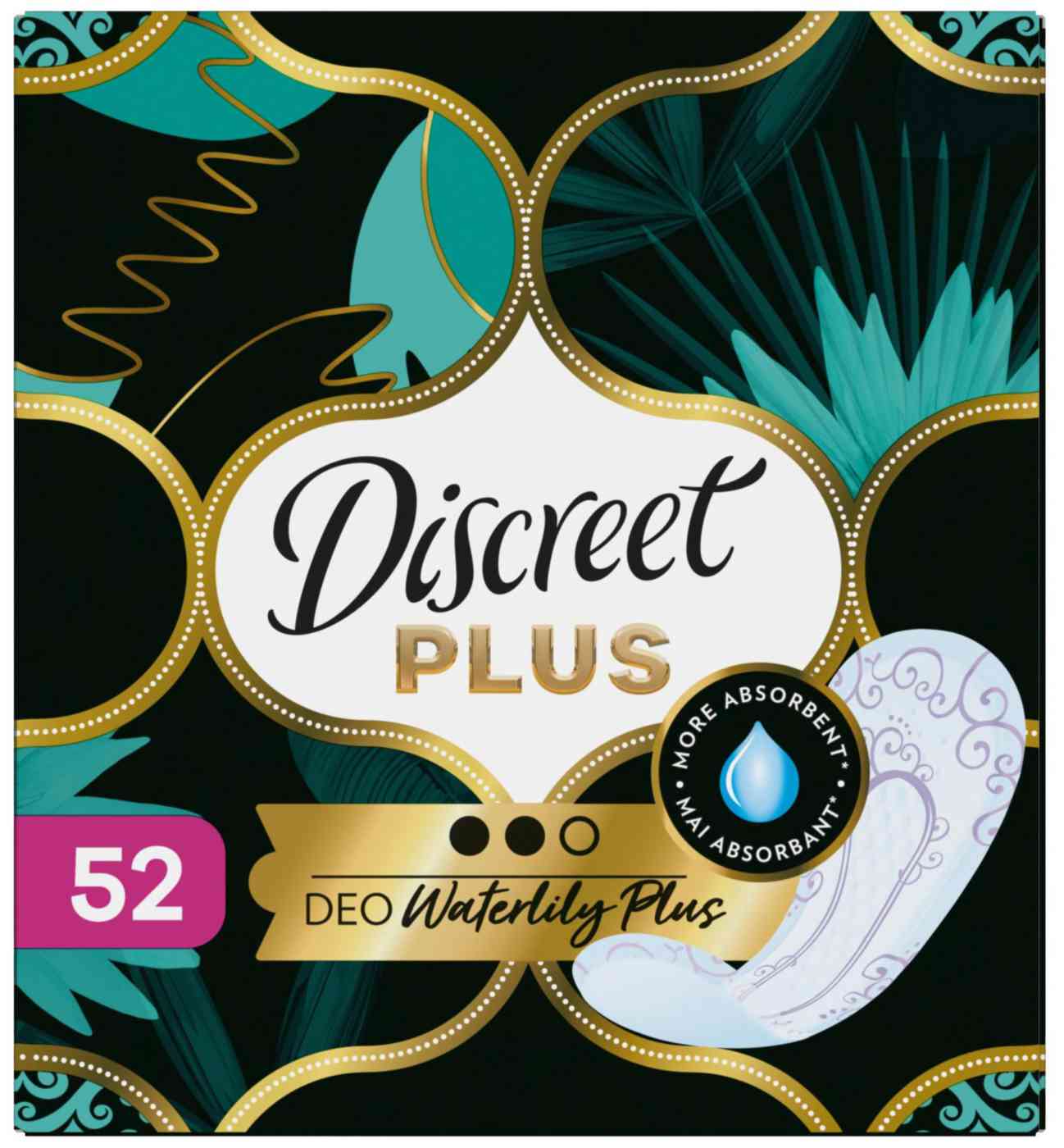 

Прокладки ежедневные Discreet Deo Water Lily Plus Trio