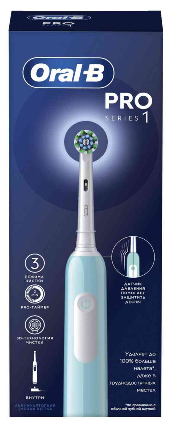 

Зубная щетка электрическая Oral-B Pro Series 1 Caribbean Blue