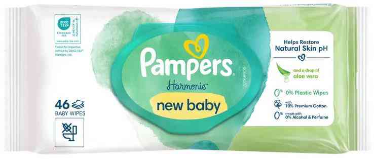 Влажные салфетки детские Pampers Harmonie new baby 333₽