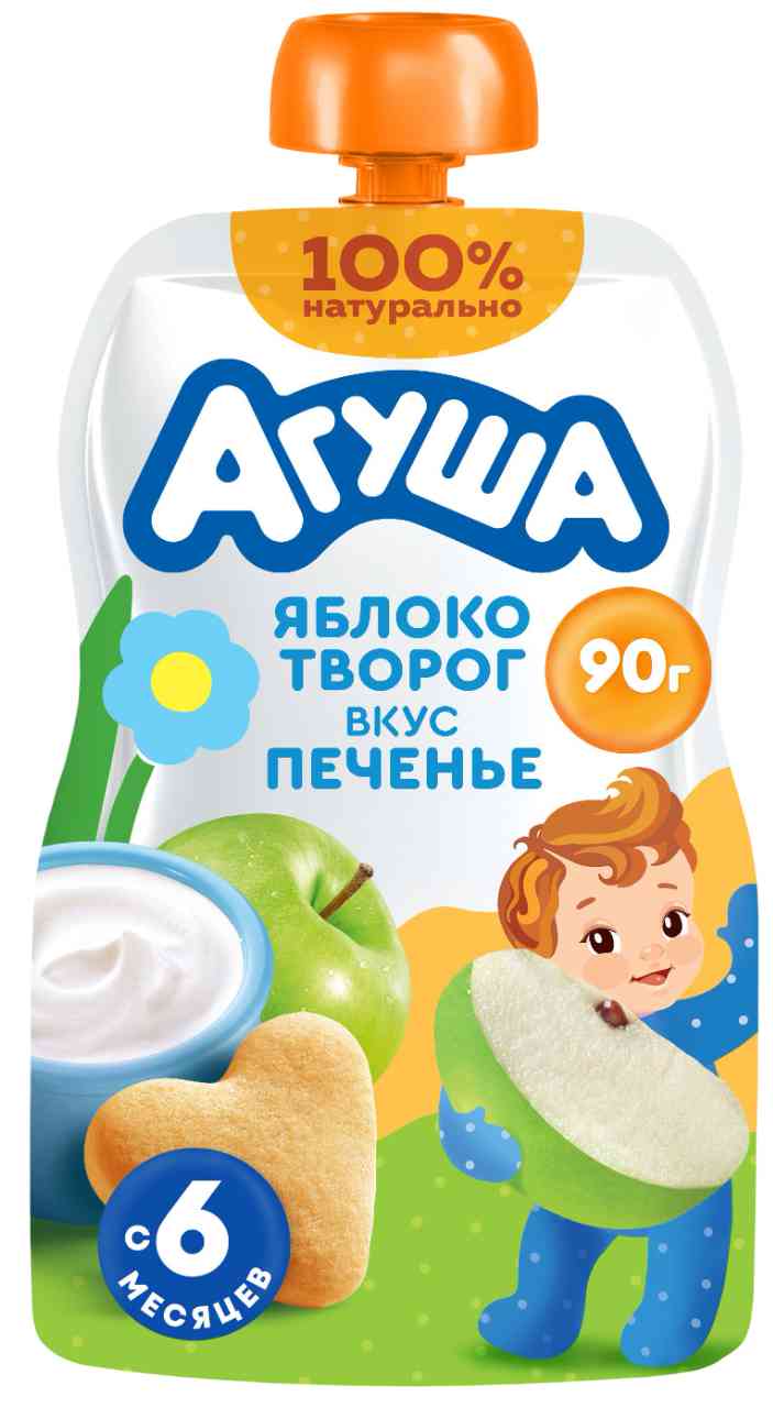 

Пюре фруктово-молочное Агуша