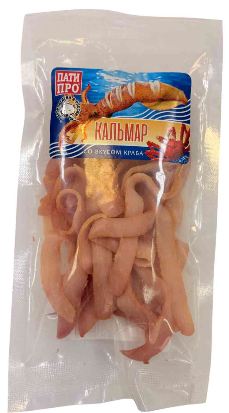 Кальмар Патипро полукольца вкус краба