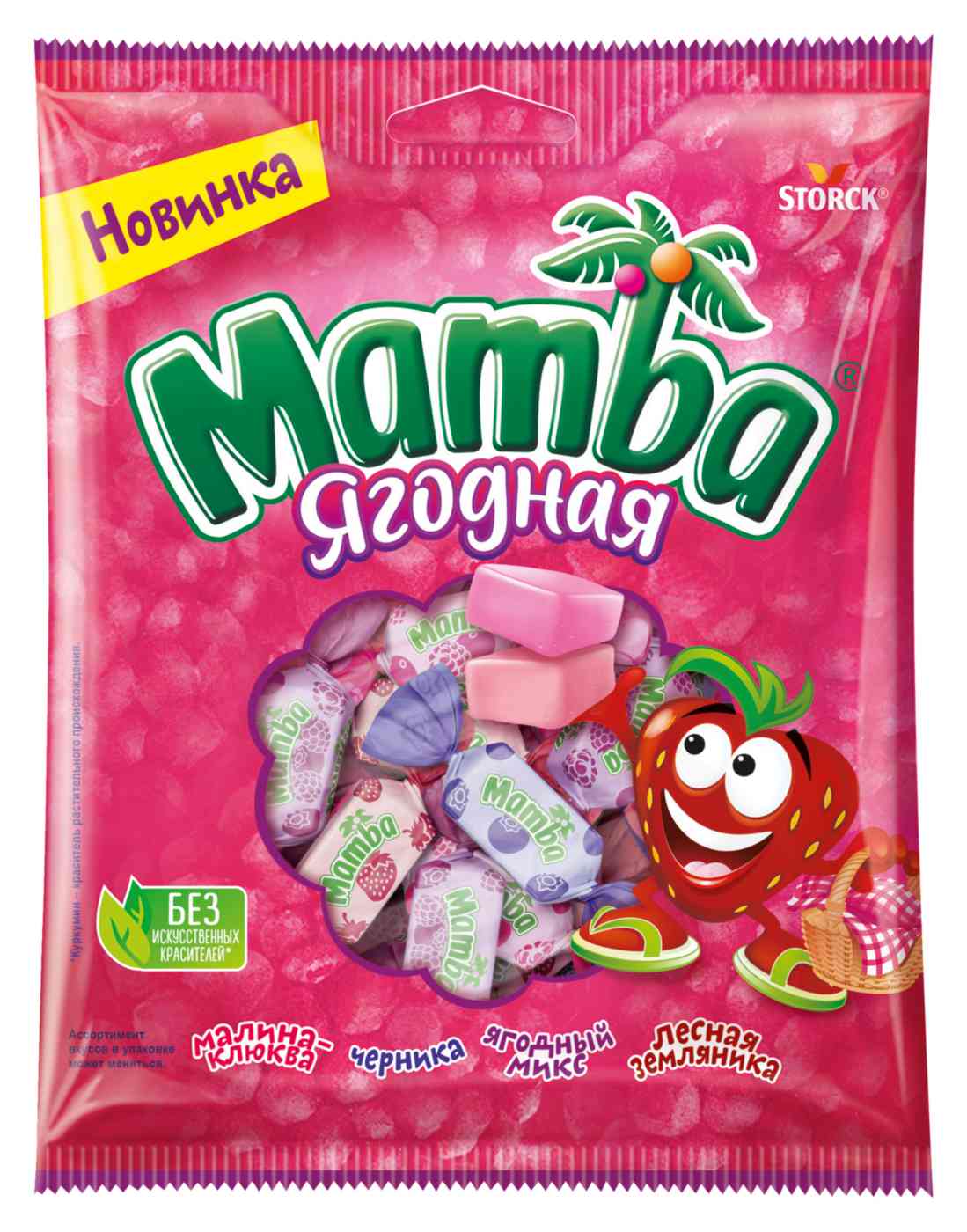 

Жевательные конфеты Mamba Ягодная