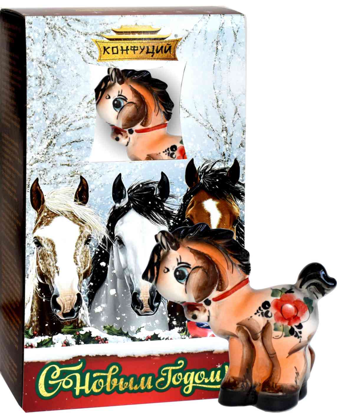 Набор чая Конфуций Элитный черный чай с подарком 610₽