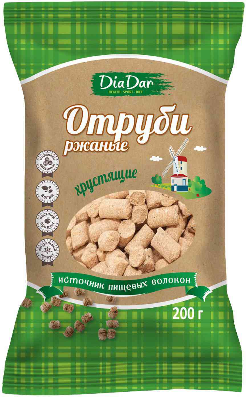 

Отруби ржаные Диадар