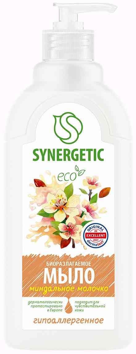Жидкое мыло Synergetic миндальное молочко