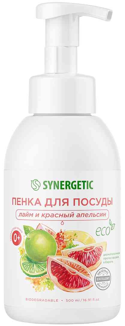 Пенка для мытья посуды  Synergetic