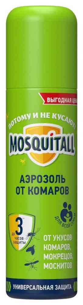 

Аэрозоль от комаров Mosquitall