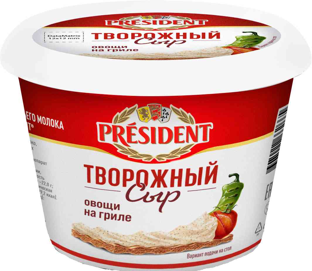 Сыр творожный President 111₽