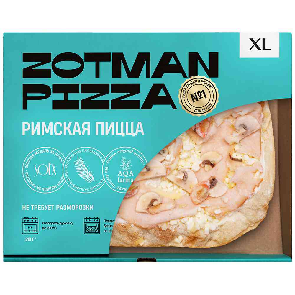 Пицца Zotman pizza Ветчина и грибы