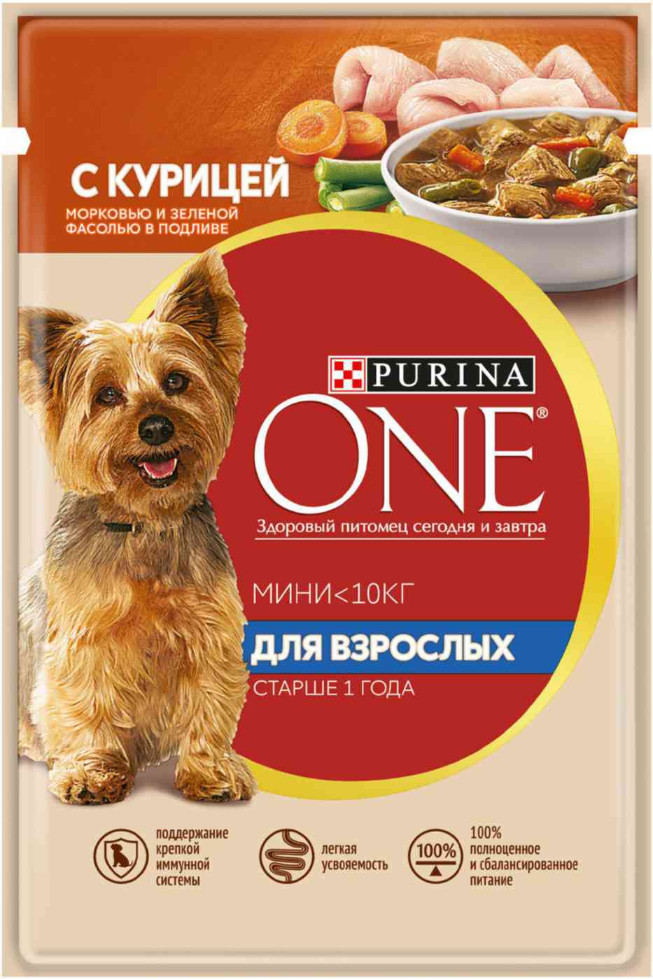 Влажный корм для взрослых собак мини пород  Purina One