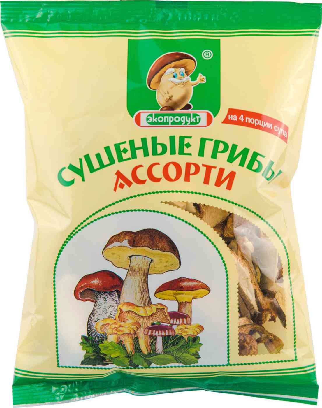 Грибы сушёные Экопродукт