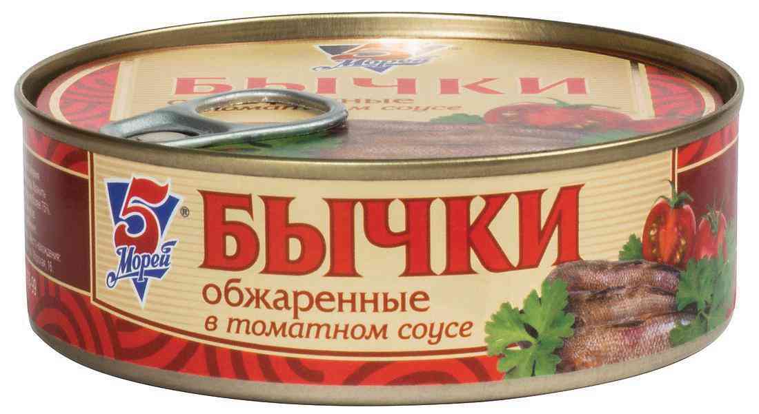 

Бычки обжаренные 5 Морей