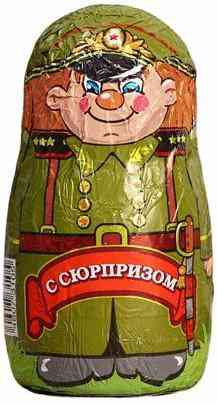 Изделие фигурное Шоколадный мир солдатики