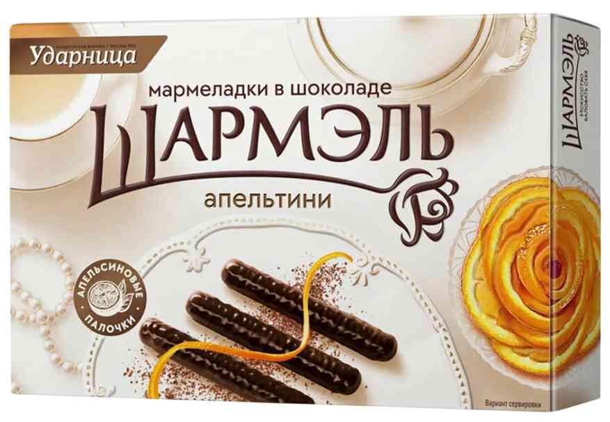 Мармелад в шоколаде Апельтини Ударница апельсиновые палочки