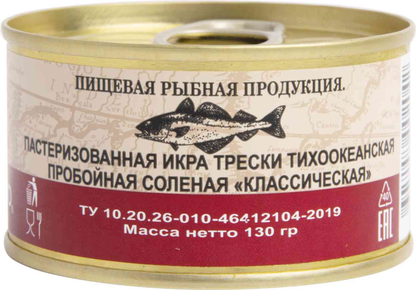 

Икра трески Красное Золото