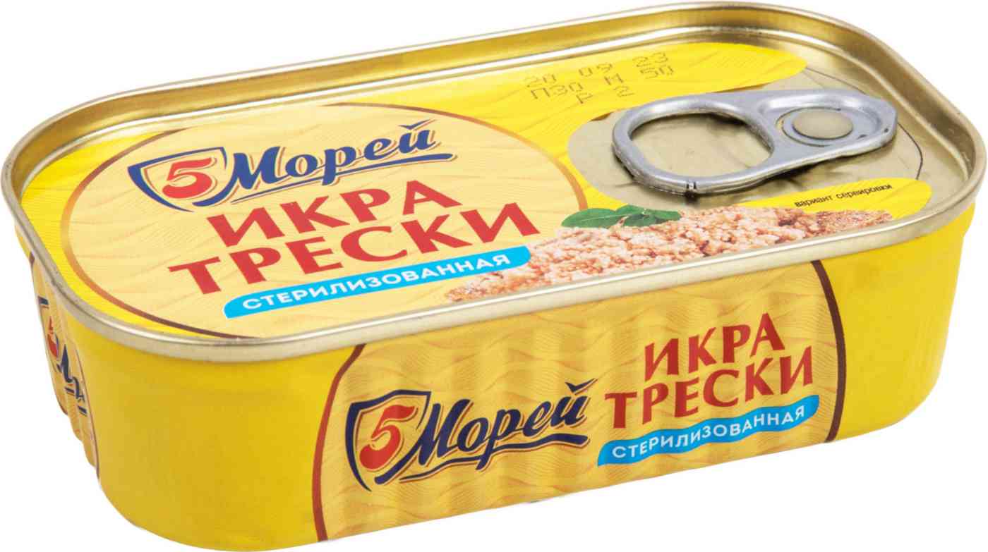 Икра трески  5 Морей