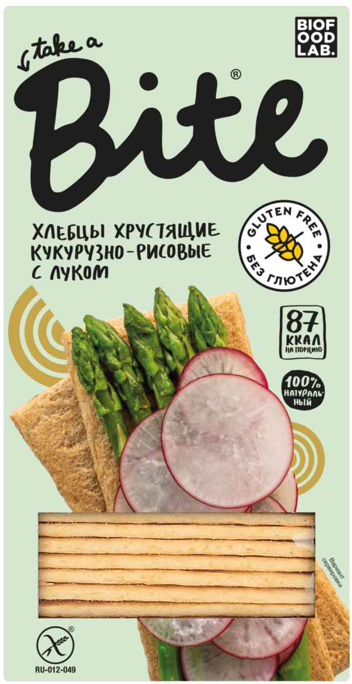 Хлебцы хрустящие кукурузно-рисовые Take a Bite 132₽