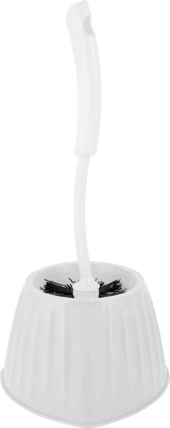 

Набор для туалета (ершик+подставка) Spin&Clean Rock'n'Roll, угловой, белый