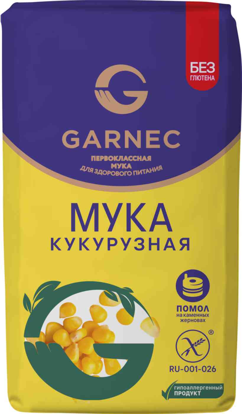 

Мука кукурузная Garnec без глютена
