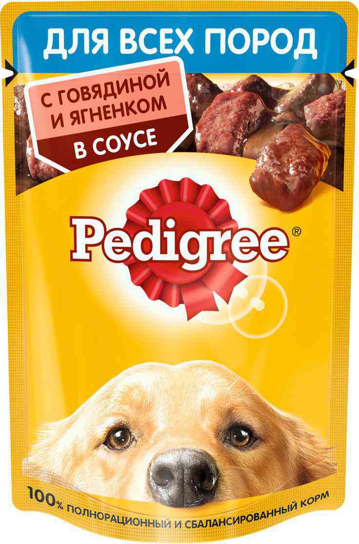 Влажный корм для взрослых собак всех пород  Pedigree