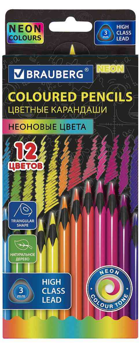 

Карандаши цветные Brauberg