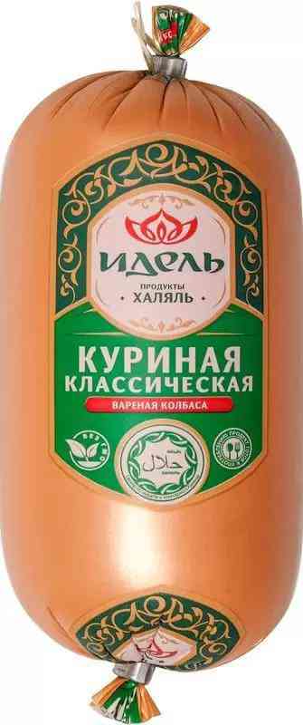 Колбаса куриная вареная Идель