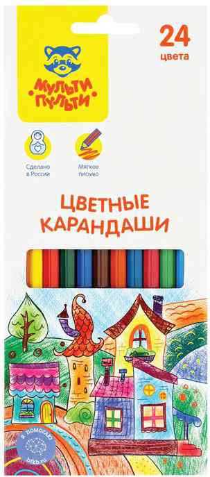 

Карандаши цветные шестигранные Мульти-пульти