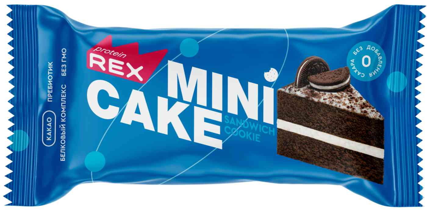 

Пирожное протеиновое ProteinRex Mini Cake сэндвич-печенье