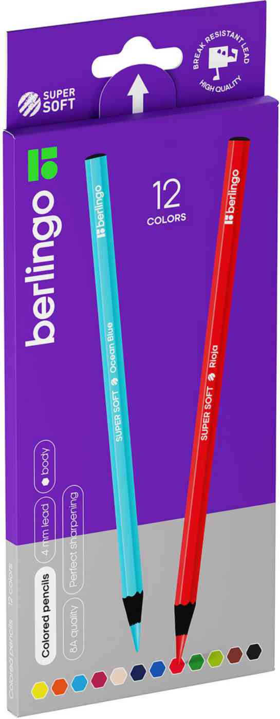 

Карандаши цветные шестигранные Berlingo