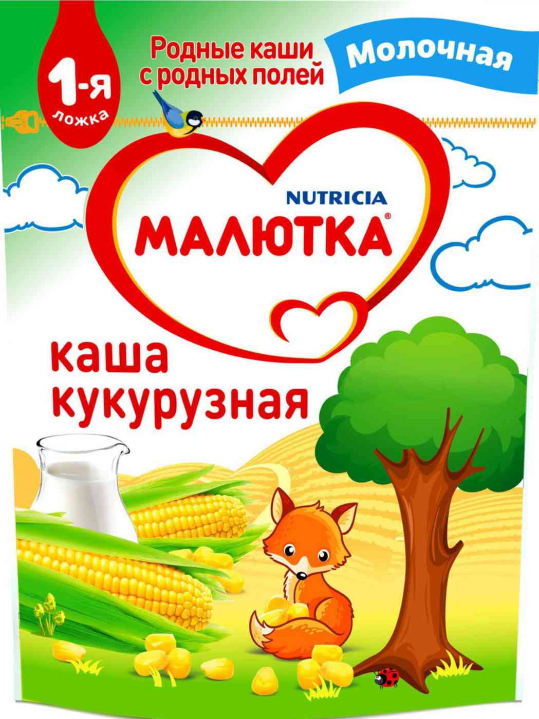 Каша кукурузная молочная Малютка