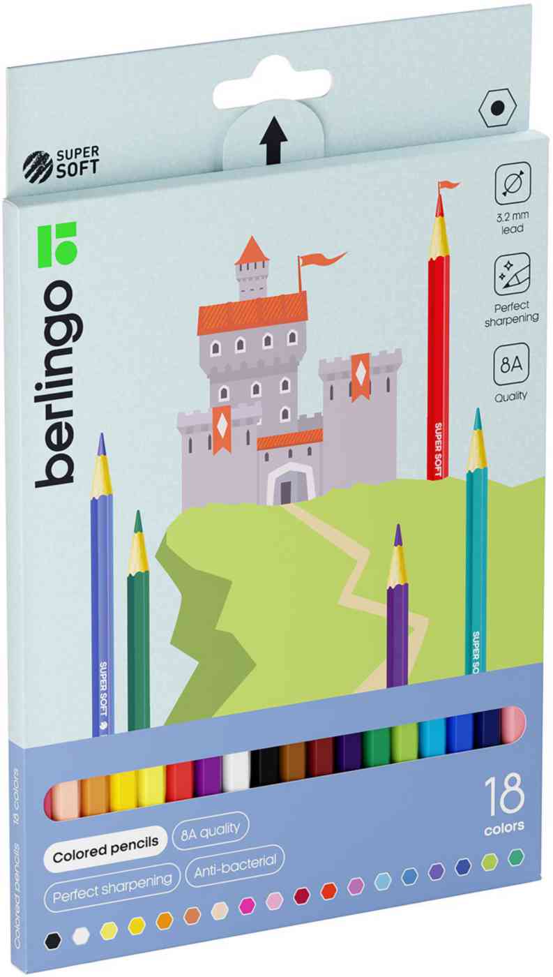 

Карандаши цветные шестигранные Berlingo