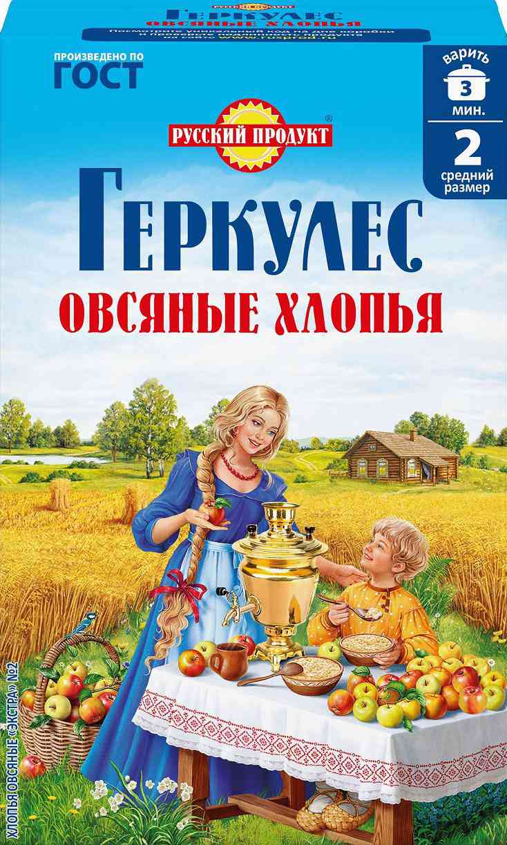 

Хлопья овсяные Русский продукт геркулес