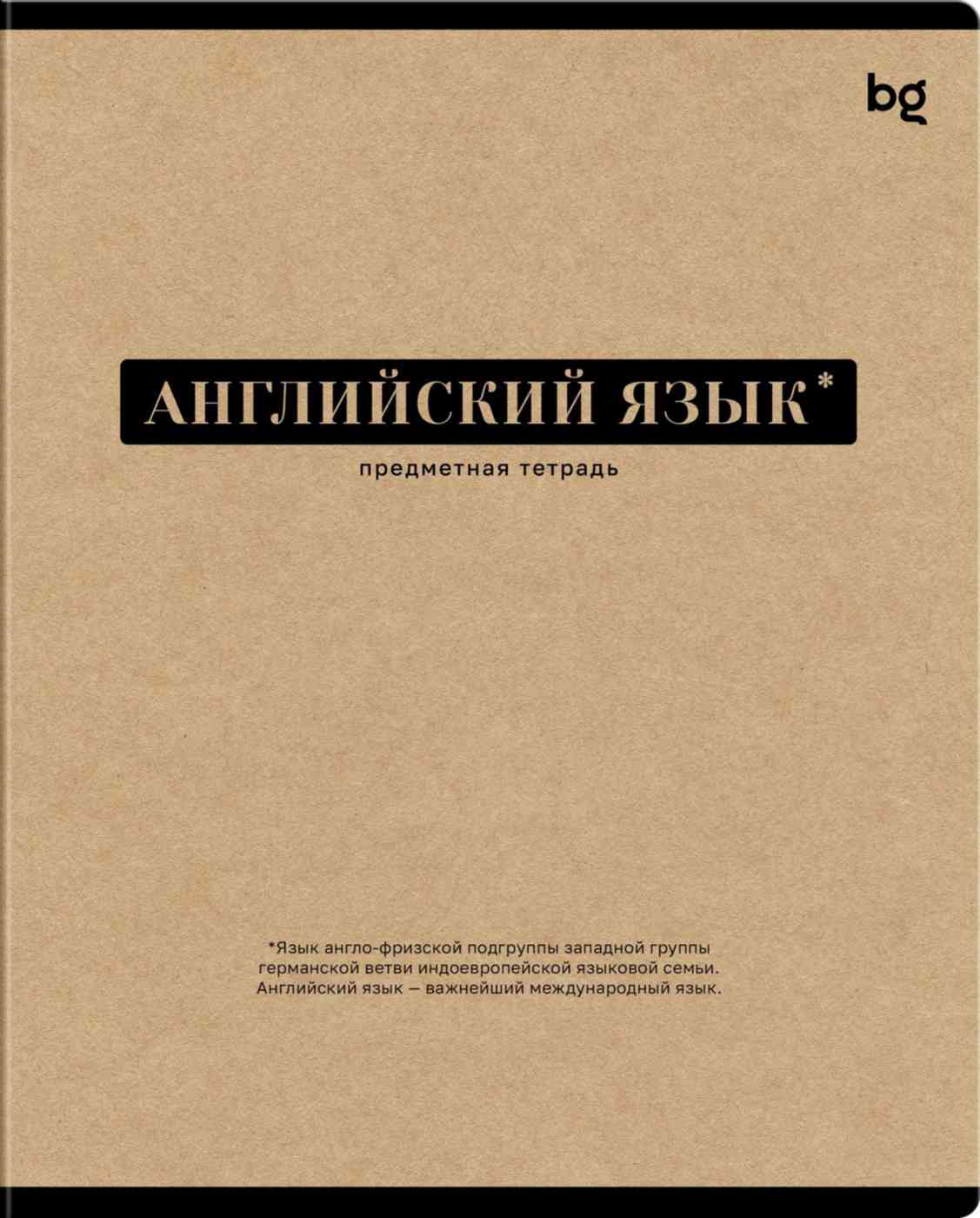 

Тетрадь А5 предметная BG