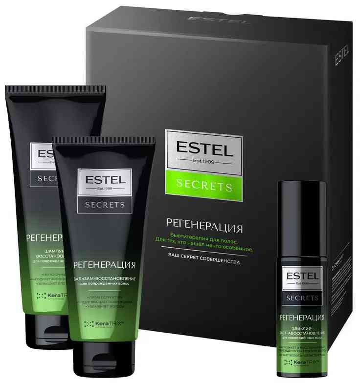 

Подарочный набор Estel Secrets Регенерация (шампунь, бальзам, эликсир для волос)