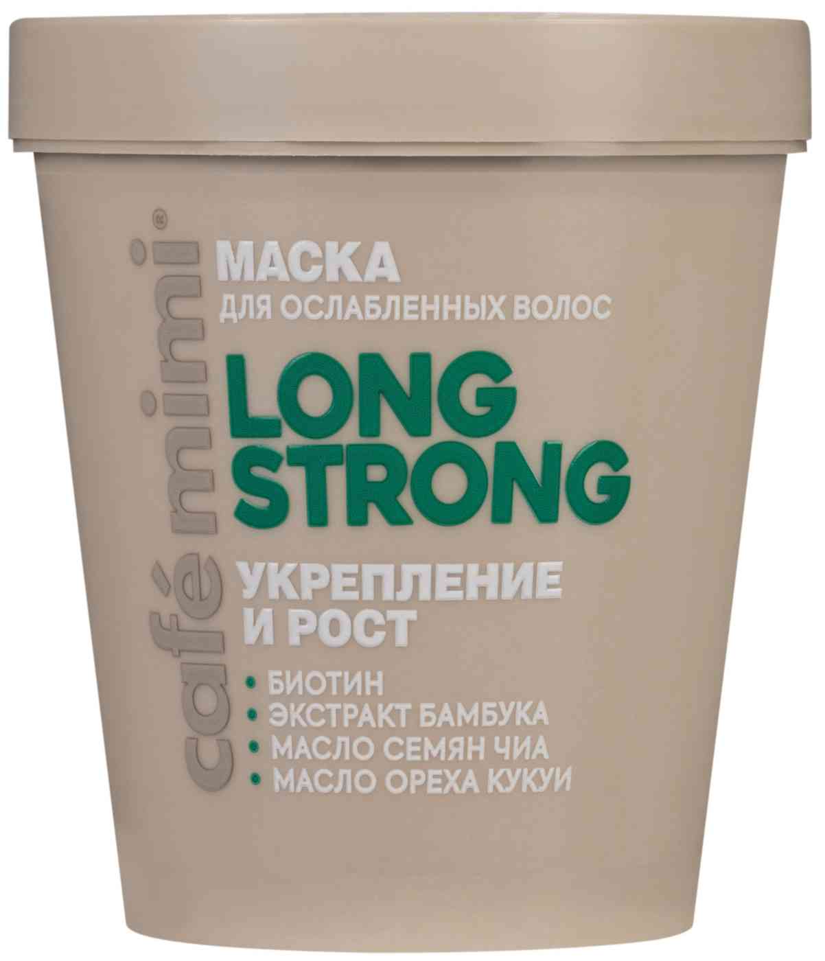 

Маска для ослабленных волос Cafe mimi