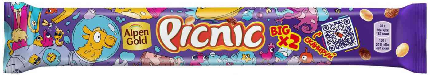 

Батончик шоколадный Picnic Мега